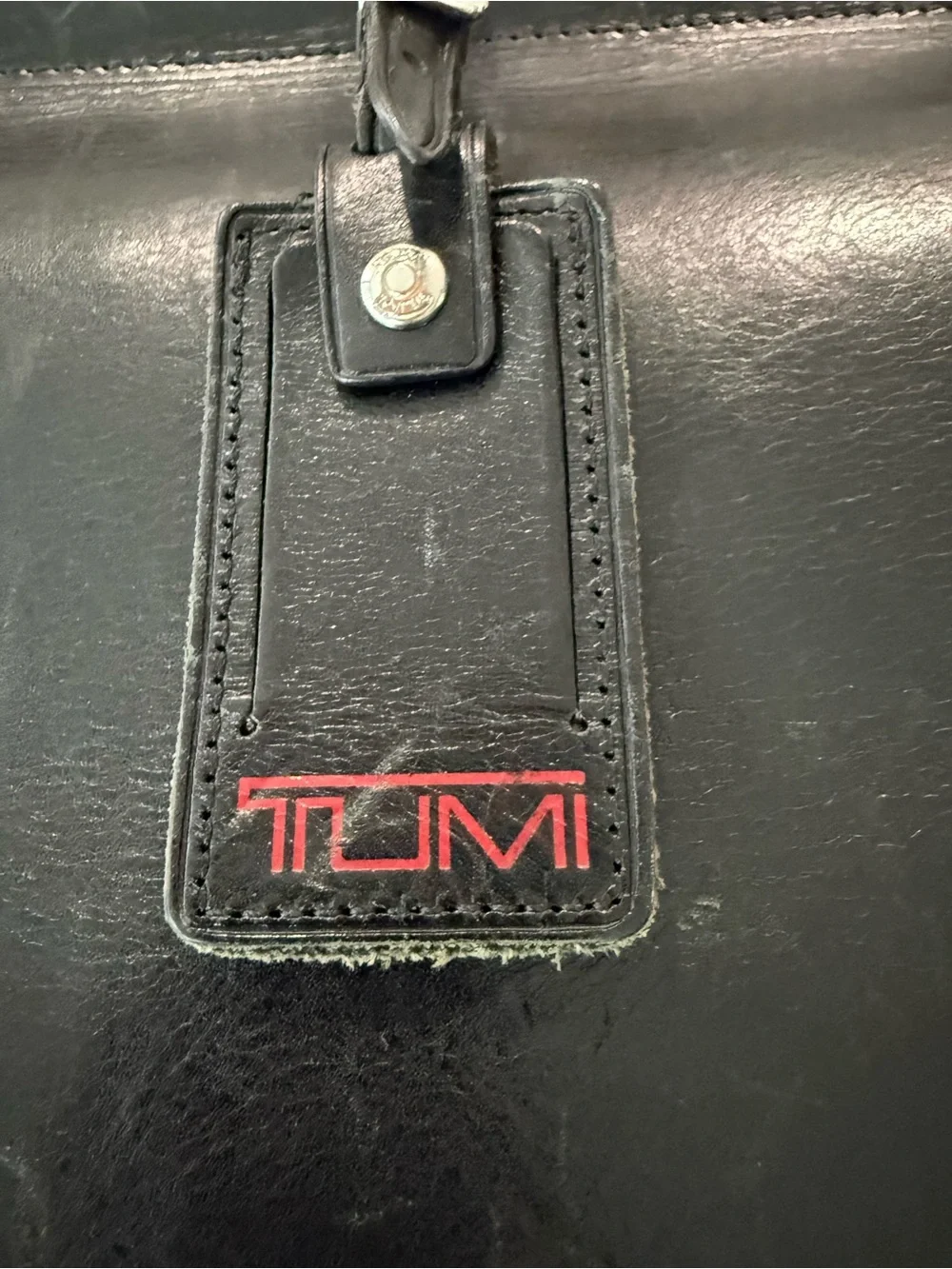 TUMI Briefcase Luggage Crossbody Black Multipocket Travel Bag